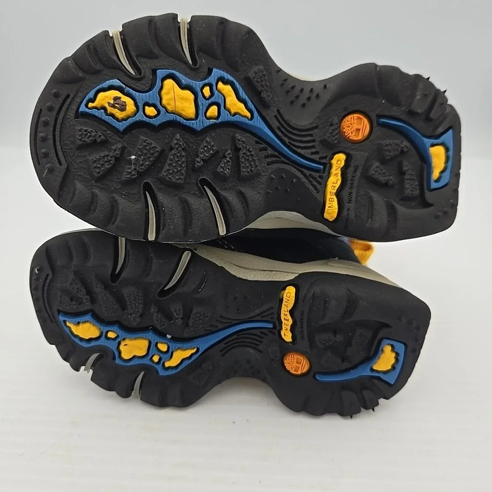 TIMBERLAND Splash Blaster Boots Thermolite Toddler Size 4 Blue Black Slip On‎